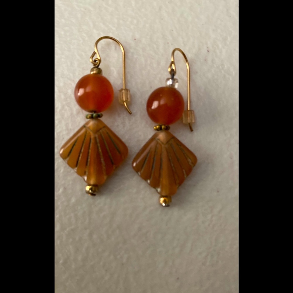 Stone earrings